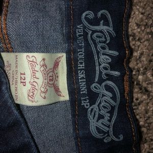 Faded Glory skinny jeans, Size 12p